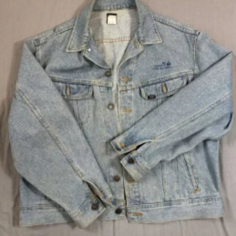 Vintage Lee Riders Made USA Trucker Denim Jacket Large PATD-153438